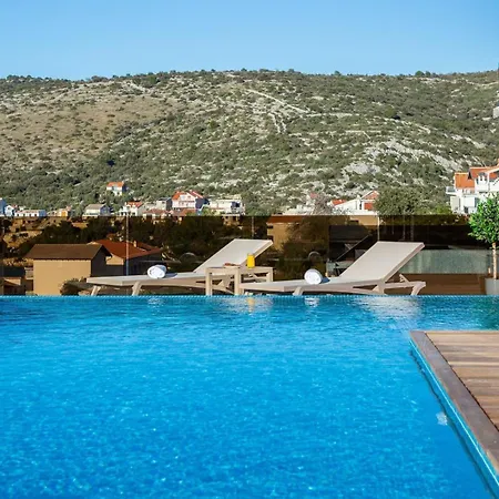 Villa Ramarin 1 With Heated Pool, Jacuzzi And Sauna By The Sea In Rogoznica Rogoznica  Exterior photo