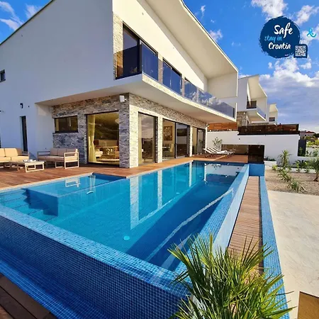 Villa Ramarin 1 With Heated Pool, Jacuzzi And Sauna By The Sea In Rogoznica Rogoznica  Exterior photo