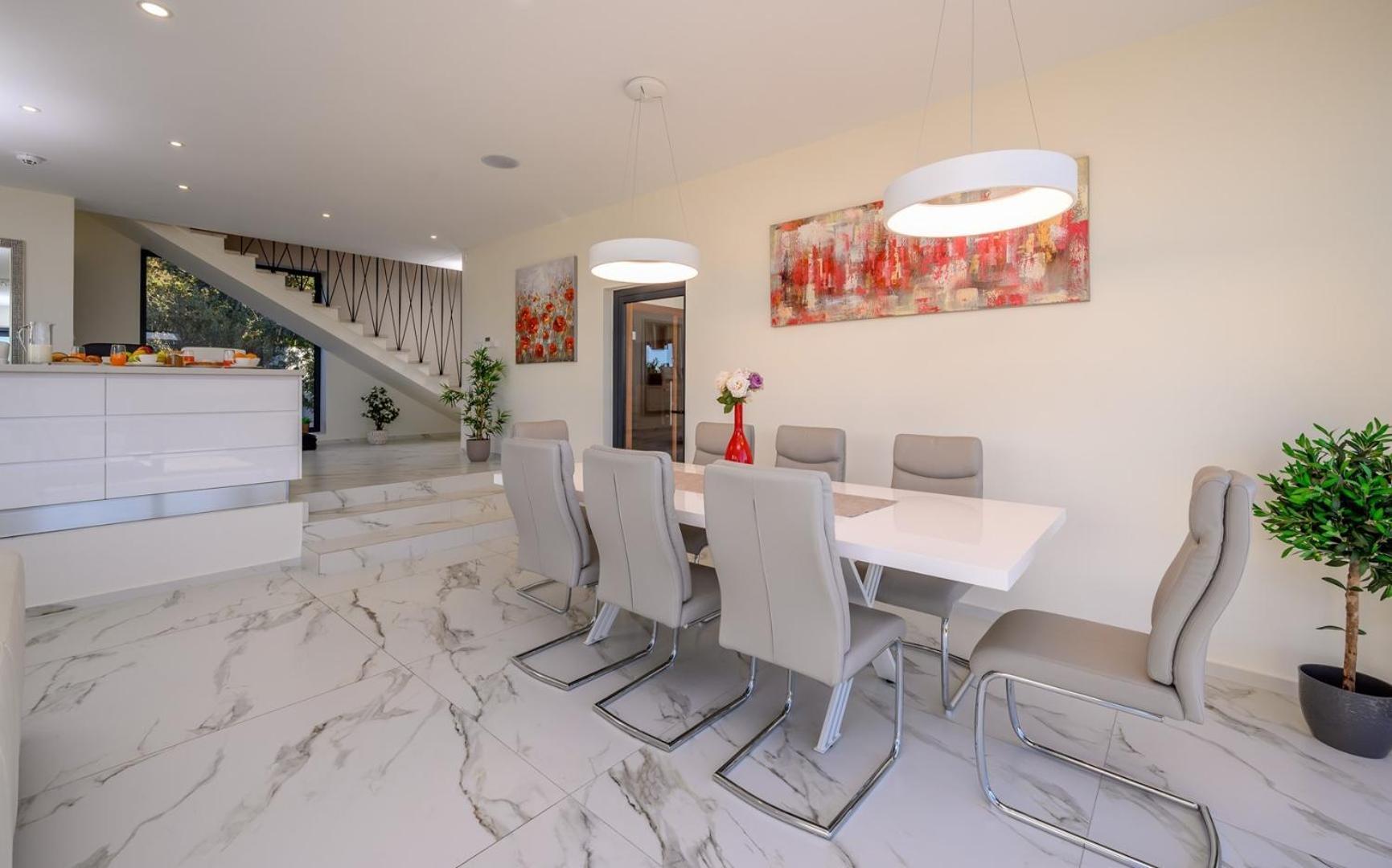 Villa Ramarin 1 With Heated Pool, Jacuzzi And Sauna By The Sea In Rogoznica *